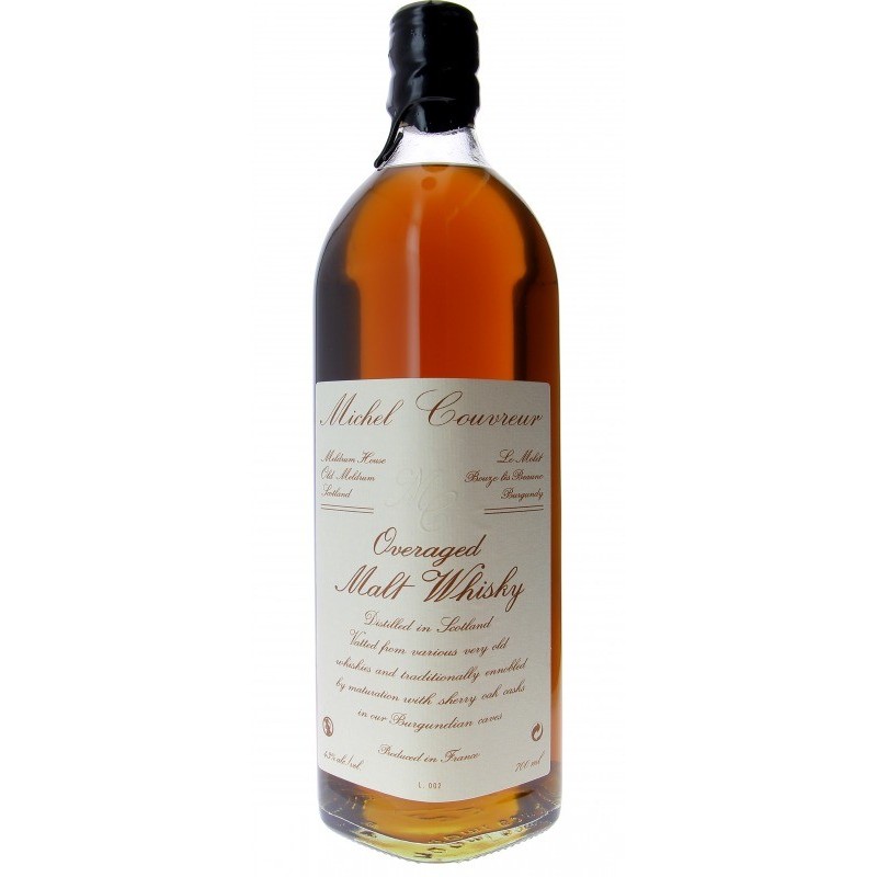 COUVREUR OVERAGED MALT WHISKY 43° 70 CL