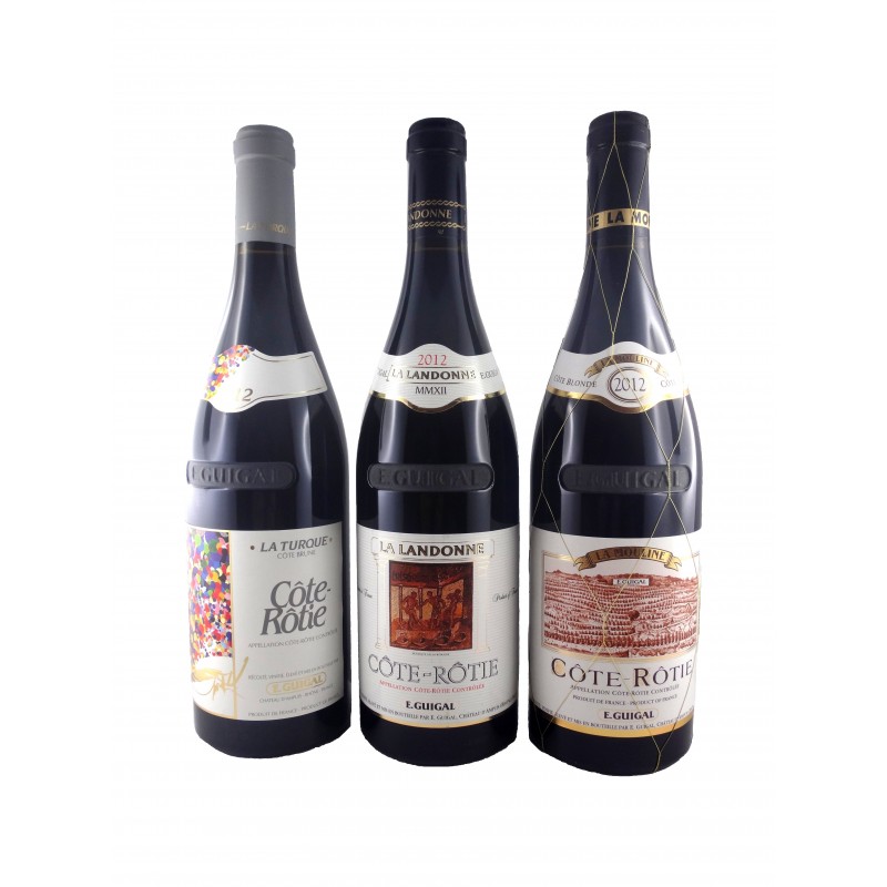 COTE ROTIE 2012  "MOULINE", "TURQUE", "LANDONNE"